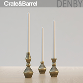 Crate&barrel Denby Candle Holder