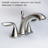 Kohler centerset bathroom sink faucet Willamette K-R99901-4D