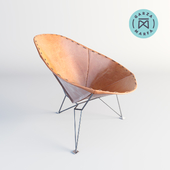 Saddle Leather Chair by GARZA MARFA