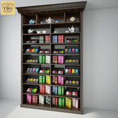 Rack with TWG Tea products