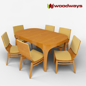 Стол и стулья Woodways SPA