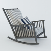 Gervasoni, Grey Rocking Chair