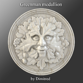 Декоративный медальон "Greenman"