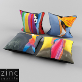 Pillows Zinc textile - René Gruau