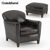 Crate&Barrel / Eiffel Leather Chair
