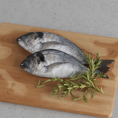 Dorado fish / decorative set