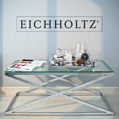 Coffee table Criss Cross by Eichholtz with decor