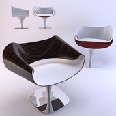 Futuristic wooden chair