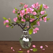 Vase with a branch