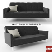 FLORA Sofa Bed 200 Fabric Clear Grey