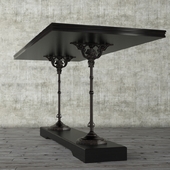 19TH C. FRENCH ZINC AND CAST IRON 68ss CONSOLE