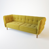Avro Modern Yellow Fabric Sofa Set