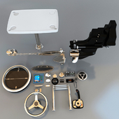 A set of devices and components for boats