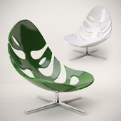 Monstera lounge chair by Philip Ahlstrom | Armchair leaf monstera