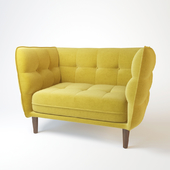 Avro Modern Yellow Fabric Chair