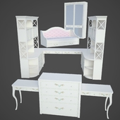 Set children&#39;s furniture in the style of Provence