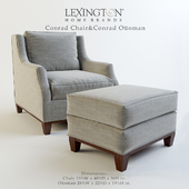 Lexington_Conrad Chair &amp; Conrad Ottoman