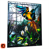 Glass Parrot / Витраж Попугай