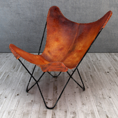 Кожаное кресло бабочка Loftdesigne Model 083