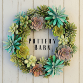 Pottery Barn Succulent Wreath