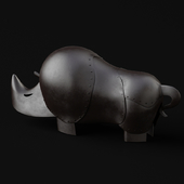Rhino sculpture by Tanaka Isamu 1959