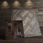 parquet with a silver patina