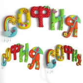 Игрушки - подушки - буквы для детской "СОФИЯ"