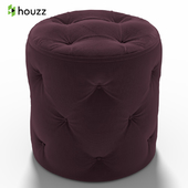 Табурет Curves Tufted Round Ottoman, Purple