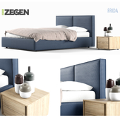 Кровать и тумба прикроватная фирмы Zegen+декор