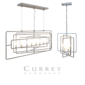 Metro rectangular and square chandelier by Currey &amp; company