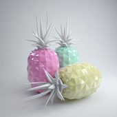 Decorative porcelain pineapple