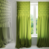 Curtains with tucks