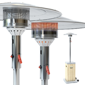 Street infrared gas heater wood