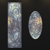 Stained-glass windows, a set of