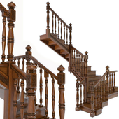 Деревянная лестница. Wooden stairs