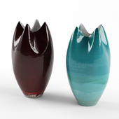 KELLY HOPPEN- TALL PINCHED VASE