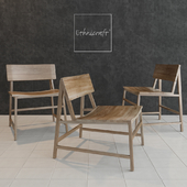 ethnicraft n chairs teak 14685 and 14686