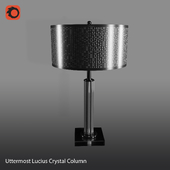 Uttermost Lucius Crystal Column Table Lamp