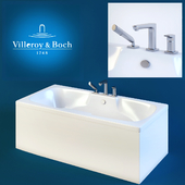 ванная Villeroy & Boch colorado, смеситель Villeroy & Boch cult