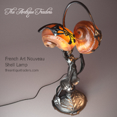 Лампа French Art Nouveau Shell Lamp