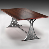 Quatre dining table in the industrial style