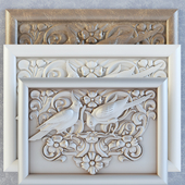 painting, decor on the wall panels, moldings