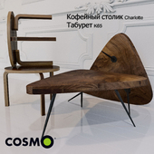 Stool and Coffee Table K65 Charlotte COSMORELAX