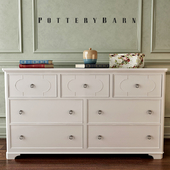 Chest of drawers PB Teen Shelby Dresser + Hutch