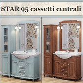 Bathroom furniture STAR 95 cassetti centrali