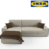Sofa with chaise longue Ikea Vilasund