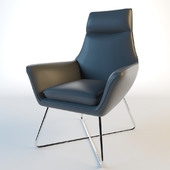 Divani Casa Rossmoor - Modern Leather Lounge Chair