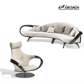 Actual design, set of upholstered furniture apriori R