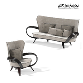 Actual design, set of upholstered furniture apriori S