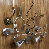Hooks, 12 pieces. Different, classic and modern.